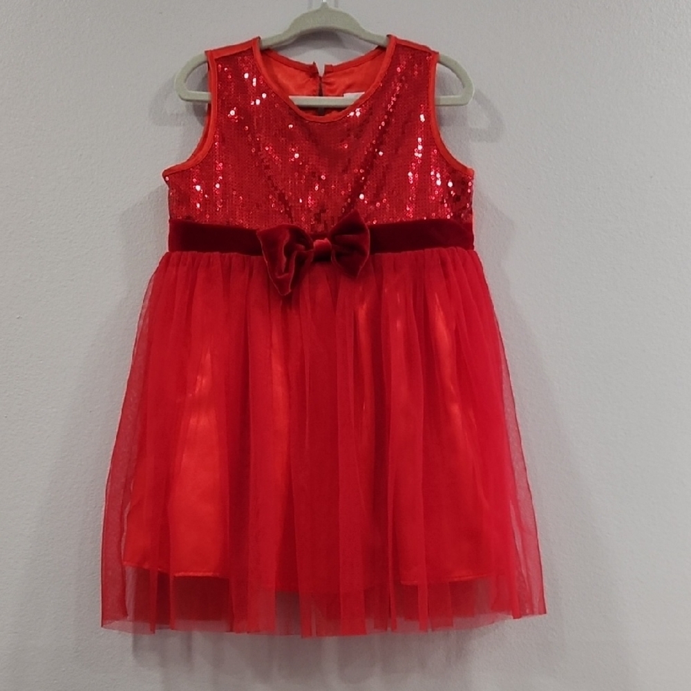 Popatu Sparkling Red Sequin Dress